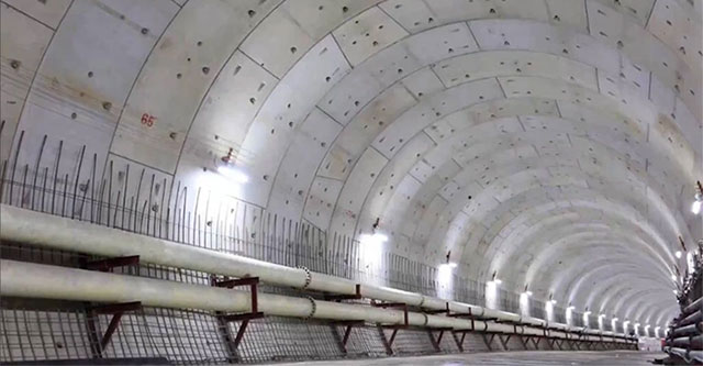 Xem Trung Quốc xây hầm cao tốc 6 làn sâu 70m dưới đáy sông Trường Giang